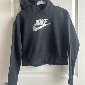 Nike Kids XL Black Cropped Hoodie